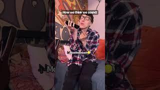 How we think we sound vs Reality #shorts #themanniishow.com