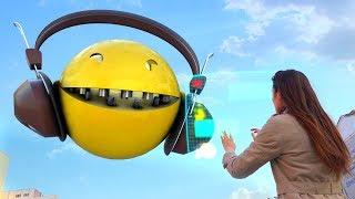Pacman vs Piano Tiles in Real Life