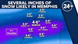 Winter storm to dump several inches of snow in Memphis | ABC24 Weather