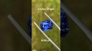 Vivid Blue Sapphire 6.06 crt #bluesapphire #naturalsapphire #naturalbluesapphire #gems