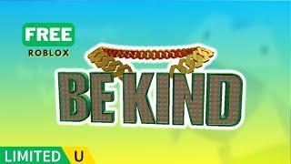 FREE LIMITED UGC | How to get Be Kind Chain in Google Be Internet Awesome World on Roblox