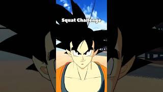 Squat Competition Between Goku, Saitama, Cloud, and Deku #anime #dragonball #onepunchman #ff7 #mha
