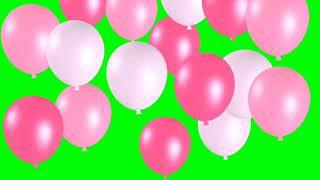 BALLOONS PARTY GREEN SCREEN | CHROMA KEY