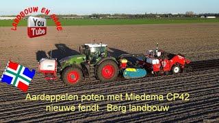 Aardappelen poten met Miedema CP42 nieuwe fendt . Berg landbouw Sappemeer. #farmer  #farmers