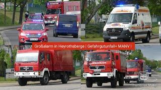 Großalarm in Heyrothsberge| Gefahgutunfall+MANV! Neuer KTW-B ,Dekon-p,Gw-San,ELW2 und vieles mehr!