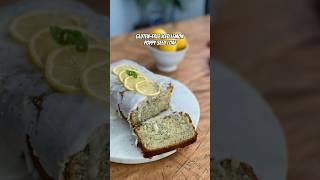 Gluten-Free Iced Lemon Poppy Seed Loaf #shorts  #food #glutenfree #lemon wheatfree
