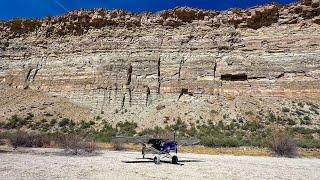 off-airport landing along the river! (and we found wild horses!)