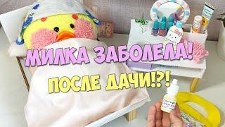 Milka the duck got sick after giving!?! VLOGGER at the dacha! My day with Lalafanfan duck.