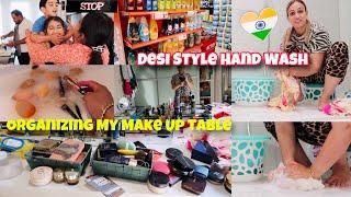 ️Desi Style Hand Wash How I wash My Delicate Cloths Organizing My Make Up Table Such a Mess..!