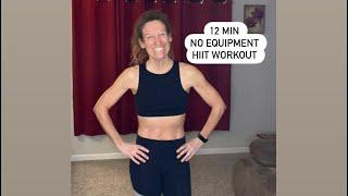 12 min full body HIIT cardio workout (no equipment) #hiitworkout #homeworkout #noequipmentworkout