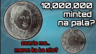 1 piso 2011 Jose Rizal commemorative coins value - baka meron ka nito?