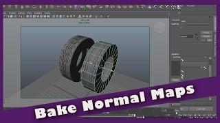 Bake a Normal Map using Maya