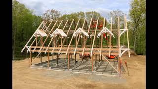 New Energy Works: Timber Frame Roof Raising in Connecticut