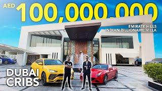 INDIAN  BILLIONAIRE'S MANSION & SUPER CARS TOUR IN DUBAI! | EMIRATES HILLS |DANUBE HOME VLOG 42