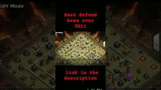 | MY SECRET BASE TH11 | LAYOUT LINK IN THE DESCRITION | CLASH OF CLANS #shots #clashofclans #coc