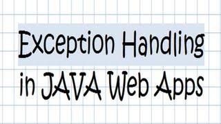 Exception Handling In JAVA Web Applications