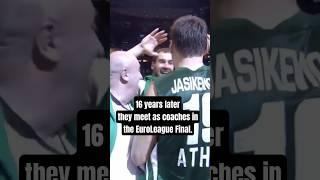 16 years later they meet as coaches in the EuroLeague Final | Spanoulis vs. Jasikevicius