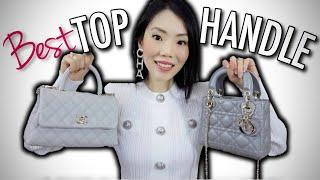 7 BEST TOP HANDLE BAGS FROM MY LUXURY HANDBAG COLLECTION | FashionablyAMY