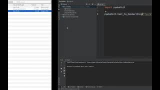 Transformando texto digitado para manuscrito com Python