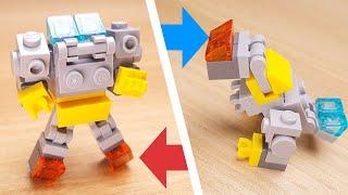 [LEGO Mini Robot Tutorial] T-rex(Tyrannosaurus) Transformer Mech(similar with G1 Grimlock)/ミニレゴ/미니레고