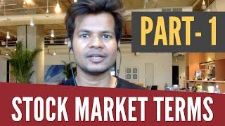 Must know Terminologies for Stock Market Beginners  [Part 1] | Trade Brains