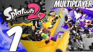 Splatoon 2 - Multiplayer Gameplay Session Part 1 - TURF WAR (Launch Day)