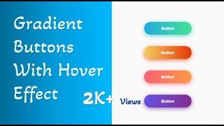 Gradient Buttons Design with Hover Effect - Codenuts