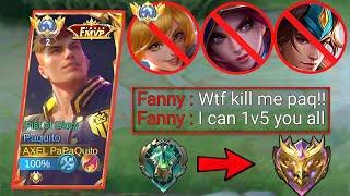 TOP GLOBAL PAQUITO VS TOP GLOBAL FANNY BATTLE IN SOLO RANK | REVENGE MODE MLBB