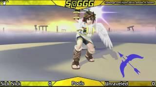 Smash Wii U @ GGG #3 Pools: Sick Nick (Sheik) vs Unraveled (Pit)