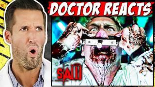 ER Doctor REACTS to Unbeatable Saw Traps #4