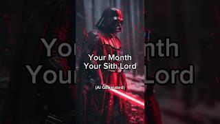 Ai Draws Your Month Your Sith Lord!