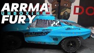 ARRMA FURY UNBOXING  FIRST AND LAST 2S RUN