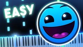 Stereo Madness - Forever Bound (Geometry Dash lvl 1) | EASY Piano Tutorial