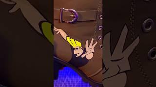 Painting Johnny Bravo custom boots #art #customsneakers