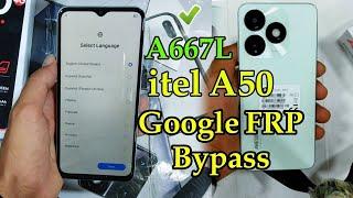 itel A50 Without Pc Google FRP Bypass A667L