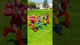 GTA V SPIDER-MAN, IRON MAN, DEADPOOL & WOLVERINE SAVES HULK BROTHERS #gta5 #shorts