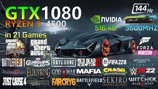 GTX 1080 - Ryzen 5 4500-  in 21 Games