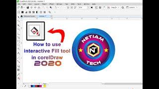 How To Use Interactive fill tool In Coreldraw 2020