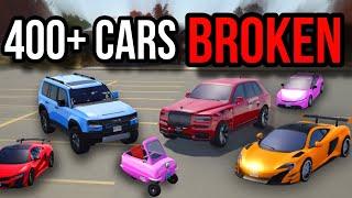 (FIXED!!!!).   400+ CARS ARE BROKEN in Greenville! (Greenville Roblox)