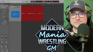 Recording Audio for Modern Mania Wrestling GM by @80smaniawrestlinggame iOS Wrestling Game