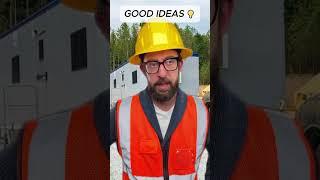 Good IDEAS  #constructionwork #funny #constructionworker #worksmart #smartideas #respectworkers