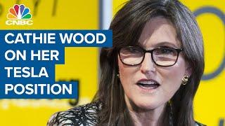 Ark's Cathie Wood: Confidence growing in Tesla, buying more