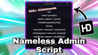 *Fe*Nameless Admin Script Universal | Mobile/Pc 2025 | 500+ Commands