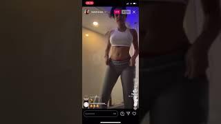 Malu Trevejo twerking on live