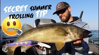SECRET to Trolling for BIG Summer Walleyes!