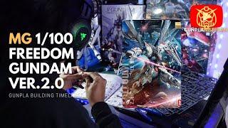 MG 1/100 ZGMF-X10A Freedom Gundam 2.0 - GUNDAM SEED (timelapse)