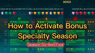 Three Ways To Activate The Specialization Season Bonus in Seasons Six And Four. Sea Of Conquest