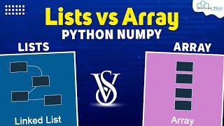 Python Lists vs Numpy Arrays - What is the difference?