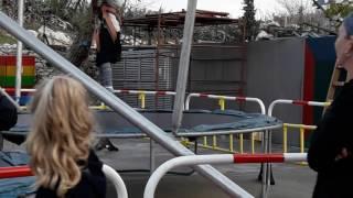 Jumping in Jerusalem's First Station