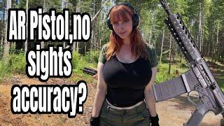 Sightless AR pistol accuracy testing is insane.